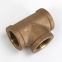 Tee, 1", Bronze.