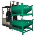 Mobile Storage Hopper, Heavy Duty 20 cu ft, 45 Degree Hopper Slope