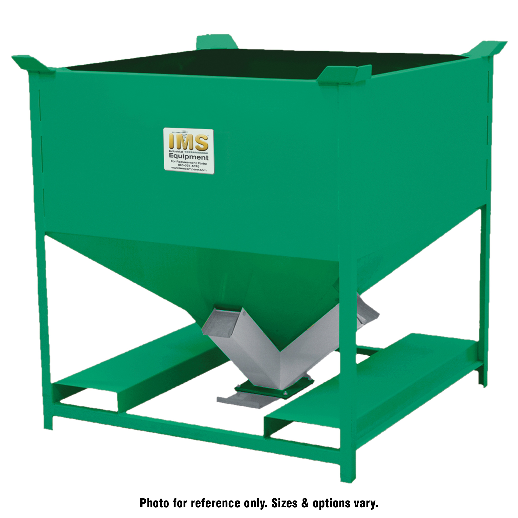 Mobile Storage Hopper, Heavy Duty 20 cu ft, 60 Degree Hopper Slope - Image 1