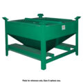 Mobile Storage Hopper, Heavy Duty 40 cu ft, 45 Degree Hopper Slope