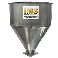 Conical Hopper, 20" Diameter with 6" x 6" Flange