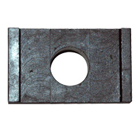 Extra Large No Turn Rectangular Mold Washer- 3/4" ID Hole, 2-1/2" Long, 2" Between Legs, 3/4" Thick