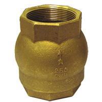 Check Valve, 2" NPT, Brass, for Use with Swap Valve and Other Water Plumbing Applications