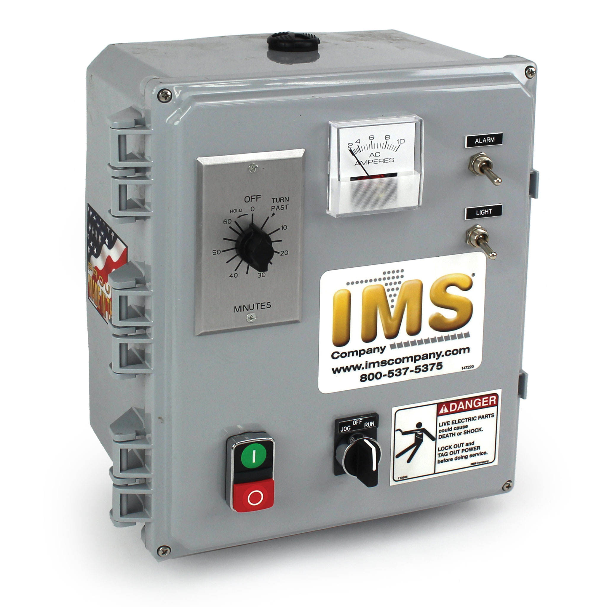 Control Panel for IMS 1-1/2 hp Drum Tumblers Prewired for 240/60/3 - Image 1