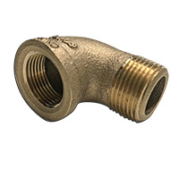 Elbow, Street, 90 Degree, 3/4" NPT, Bronze.