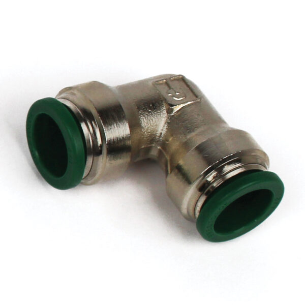 Push to Connect Tube Fitting, Union Elbow, 3/8" OD Tube to 3/8" OD Tube