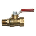 Ball Valve, 1/4″ Male x 1/4″ Female NPT Low Profile Stem, Brass