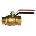 Ball Valve, 1″ Male x 1″ Female NPT Low Profile Stem, Brass