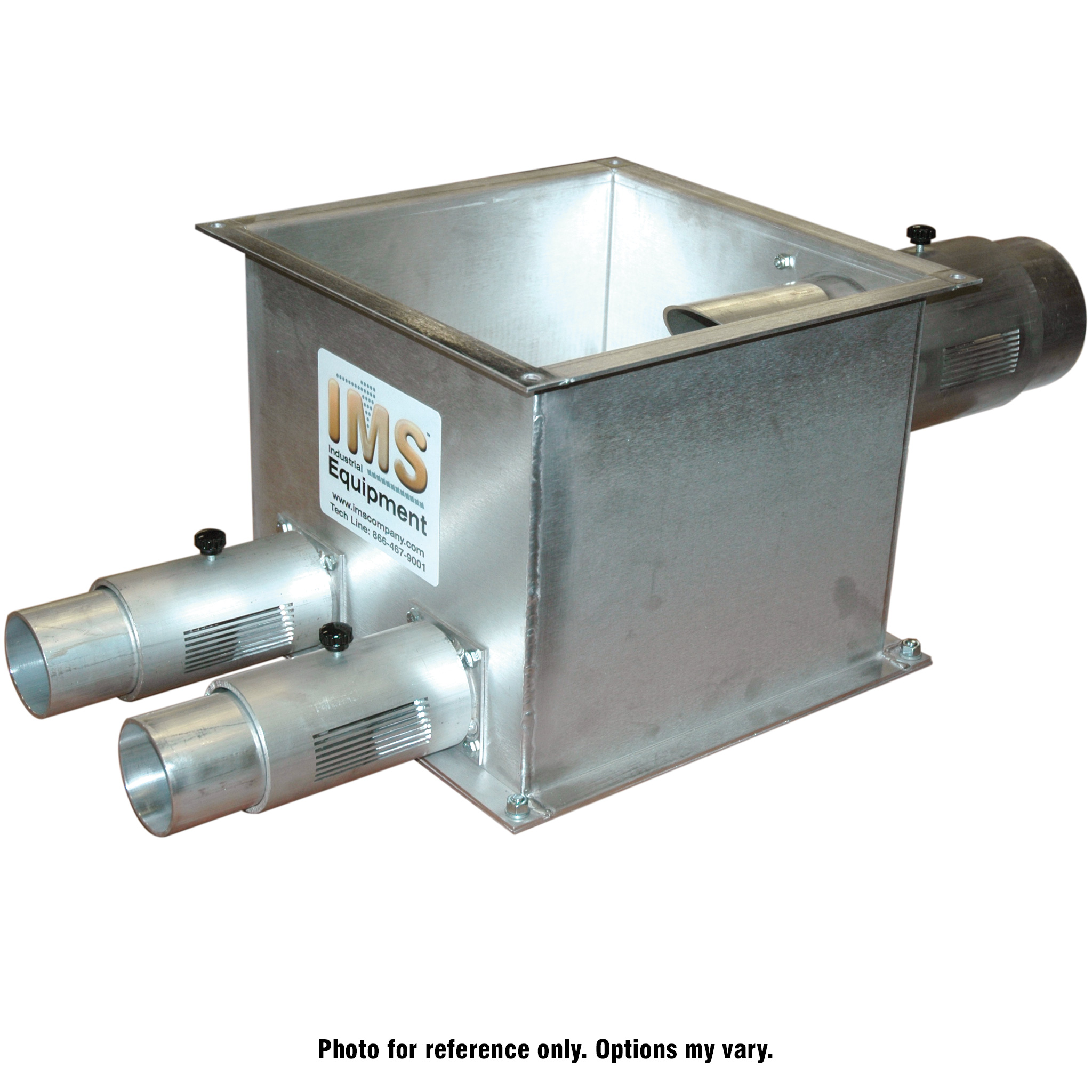 Vacuum/Air Take Off Box with 2 Port, 4.5" Diameter to Accommodate 4" Probes. - Image 1