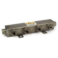 Manifold, Water, Stainless Steel, ST Series (2) 1-1/4″ Inlet/Outlet, (4) 1/2″ NPT Ports 14-1/4″ OAL