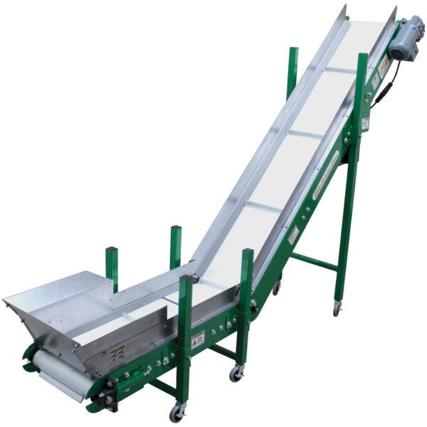 Conveyor, Horizontal to Incline, SLX-120306, 3' Horizontal Length, 6' Incline Length, 12" Wide