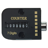 Mold Cycle Counter - Style P, Parting Line Mount, Mechanical, 7 Digit