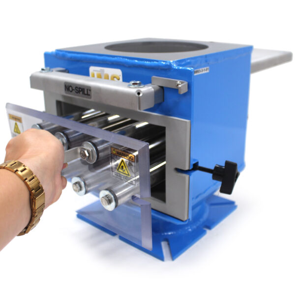 Drawer Magnet, 8" x 8", with Undrilled Blank Steel Top Flange and Universal Slotted Bottom Flange