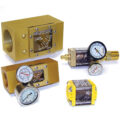 Flowmeter, 3/4″ NPT, 2.5 gpm, Brass, Thermometer and Pressure Gauge (100 psi)