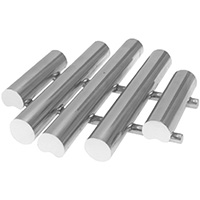 Combination Hopper Magnet, 14" Dia w/ Alternating Rare Earth and Alnico Metal Trap Magnets, SS Frame