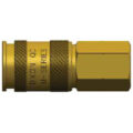 Universal Air Coupler, Brass, 1/4″ Body Size