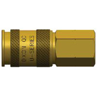 Universal Air Coupler, Brass, 3/8" Body Size