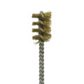 Brass Bristle, Power Driven (Single Spiral) Tube Brush, 5/8″ Brush Diameter, 12″ Length