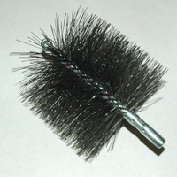 Brush, Heavy Duty Barrel, 5-1/4" OD, High Carbon Steel, Double Stem And Spiral