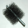 Brush, Heavy Duty Barrel, 115mm OD, High Carbon Steel, Double Stem And Spiral