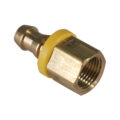 Hose Barb, 3/8″ Inside Diameter Push-On, 3/8″ Female NPT, Brass