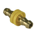 Hose Mender, 3/8″ Inside Diameter Hose, Push-On, Brass.