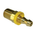 Hose Barb, 1/4″ Inside Diameter Push-On, 1/4″ Male NPT, Brass