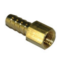Hose Barb, 3/8″ Inside Diameter Hose, 1/4″ Female NPT, Straight, Brass