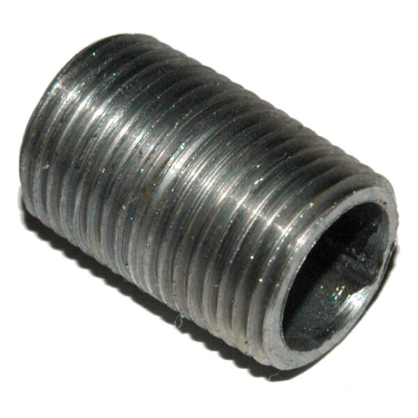 Pipe Nipple, 3/8" NPT, Close Black Steel