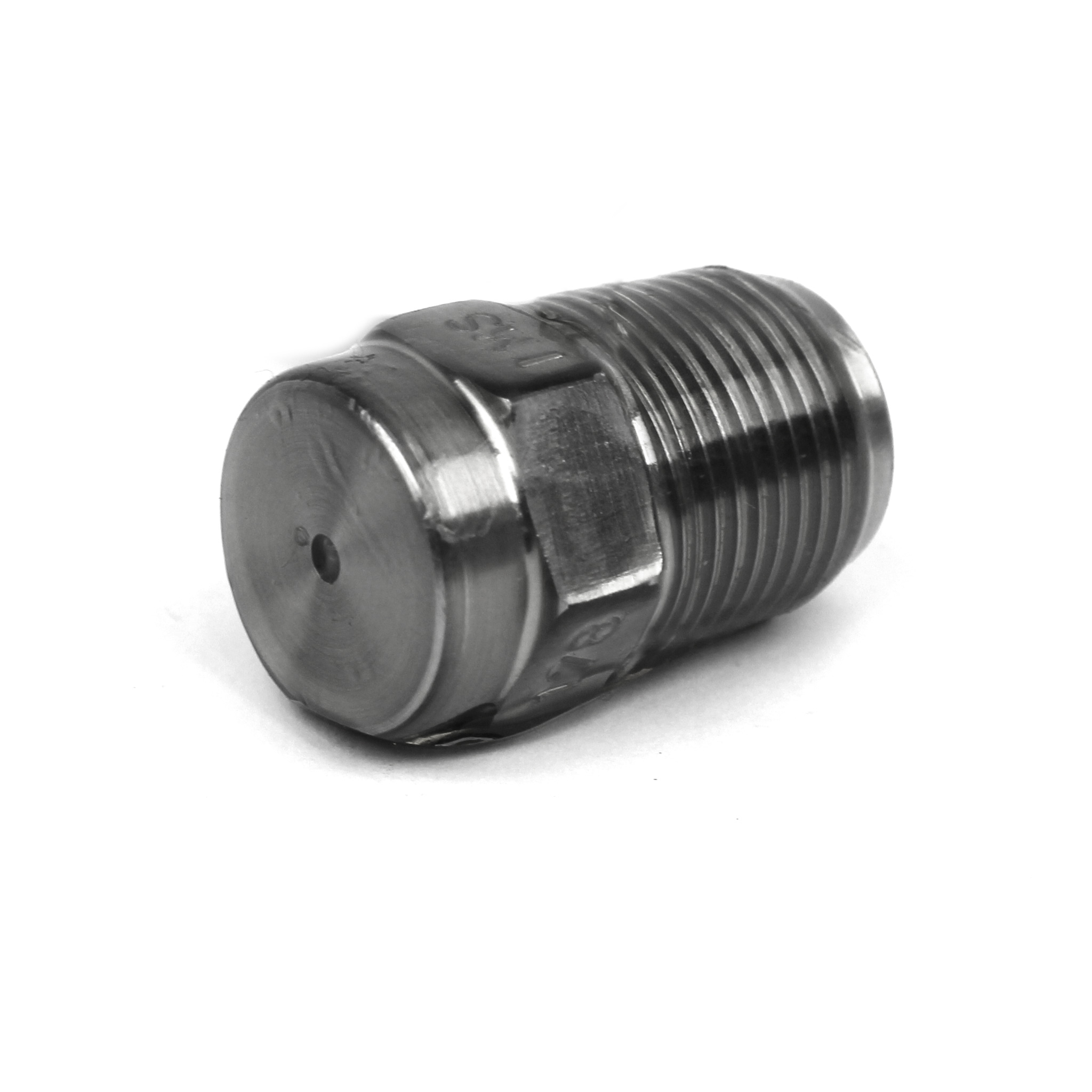 Nozzle Tip, GP, 1-1/2" OAL, 7/8"-14, 1/2" RO, Flat Face, 1/8" Orifice. - Image 1