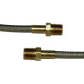 Hose, High Heat Resistant, PTFE, 8′ Long, Swaged 1/4″ Male NPT Fittings on Both Ends