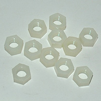 Hex Nut, 3/8"-16 Thread, Nylon or Equivalent, Off White Used for IMS Lime Buster