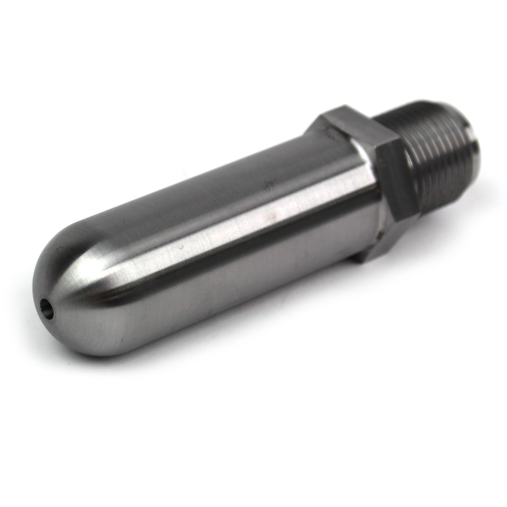 Nozzle Tip, GP, 4" OAL, 7/8"-14, 1/2" RO, 3/4" Radius, 9/32" Orifice. - Image 1