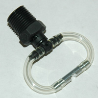 Fan Spray Nozzle, Swivel Loop Assembly for Use with Solenoid Valve, 1/8" NPT
