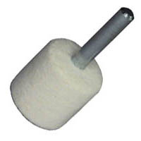 Mounted Felt Cylindrical Polishing Bob 1" Diameter x 1" Head Length x 1/4" Diameter Shank Soft
