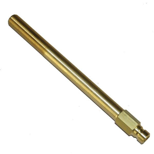 Plug, Water Extension, 200 Series, 1/4" Passage, 5.5" Length, 1/8" NPT, Brass