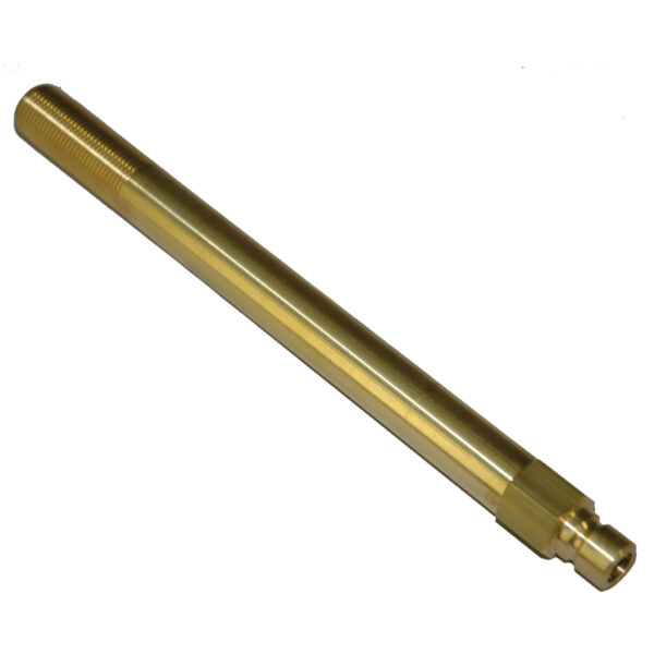 Plug, Water Extension, 300 Series, 3/8" Passage, 8.5" Length, 3/8" NPT, Brass