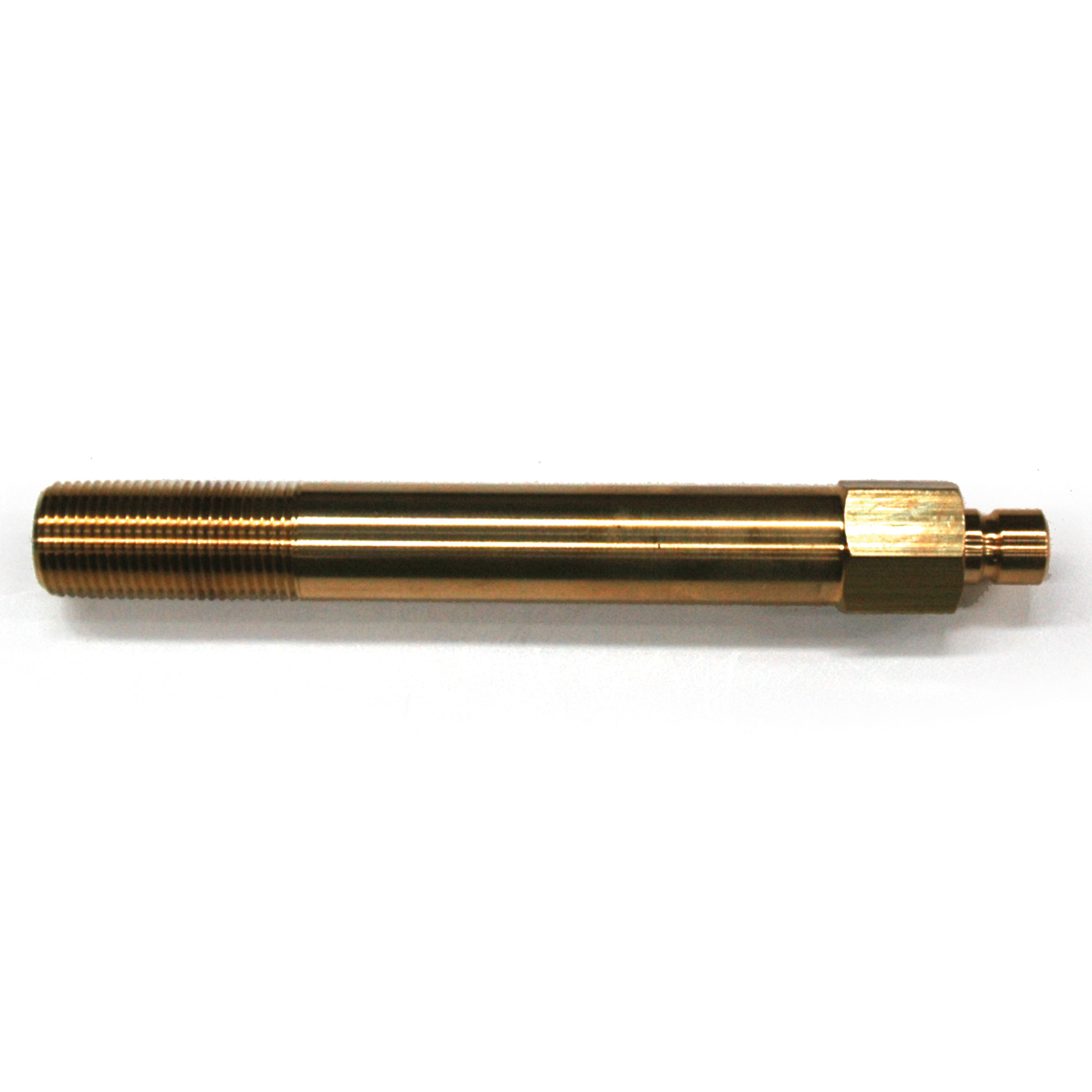Plug, Water Extension, 300 Series, 3/8" Passage, 7" Length, 1/2" NPT, Brass - Image 2