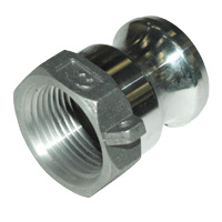 Cam & Groove Coupling, Type A 1" Aluminum, Male Adapter x Female NPT Thread