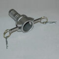 Cam & Groove Coupling, Type C 1″ Aluminum, Female Coupler x Hose Shank