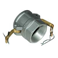 Cam & Groove Coupling, Type D 2" Aluminum, Female Coupler x Female NPT Thread