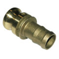 Cam & Groove Coupling, Type E 1-1/2″ Aluminum, Male Adapter x Hose Shank