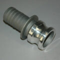 Cam & Groove Coupling, Type E 1-1/2″ Aluminum, Male Adapter x Hose Shank