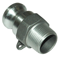 Cam & Groove Coupling, Type F 1" Aluminum, Male Adapter x Male NPT Thread
