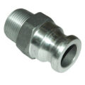 Cam & Groove Coupling, Type F 1″ Aluminum, Male Adapter x Male NPT Thread
