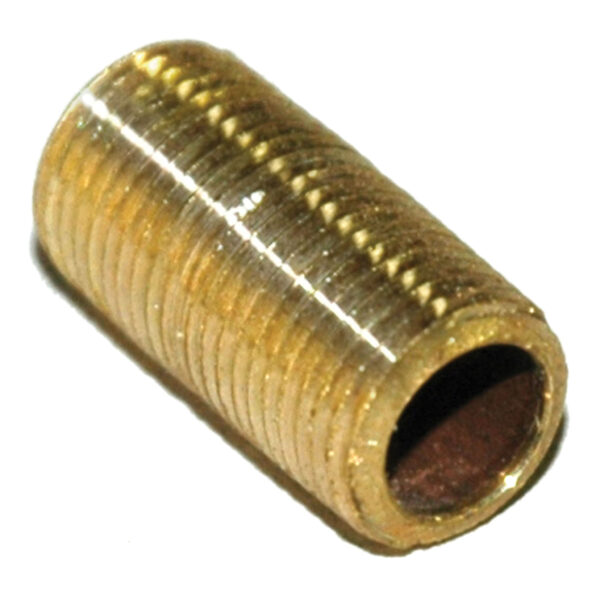 Pipe Nipple, 1/8" NPT, Close, Brass