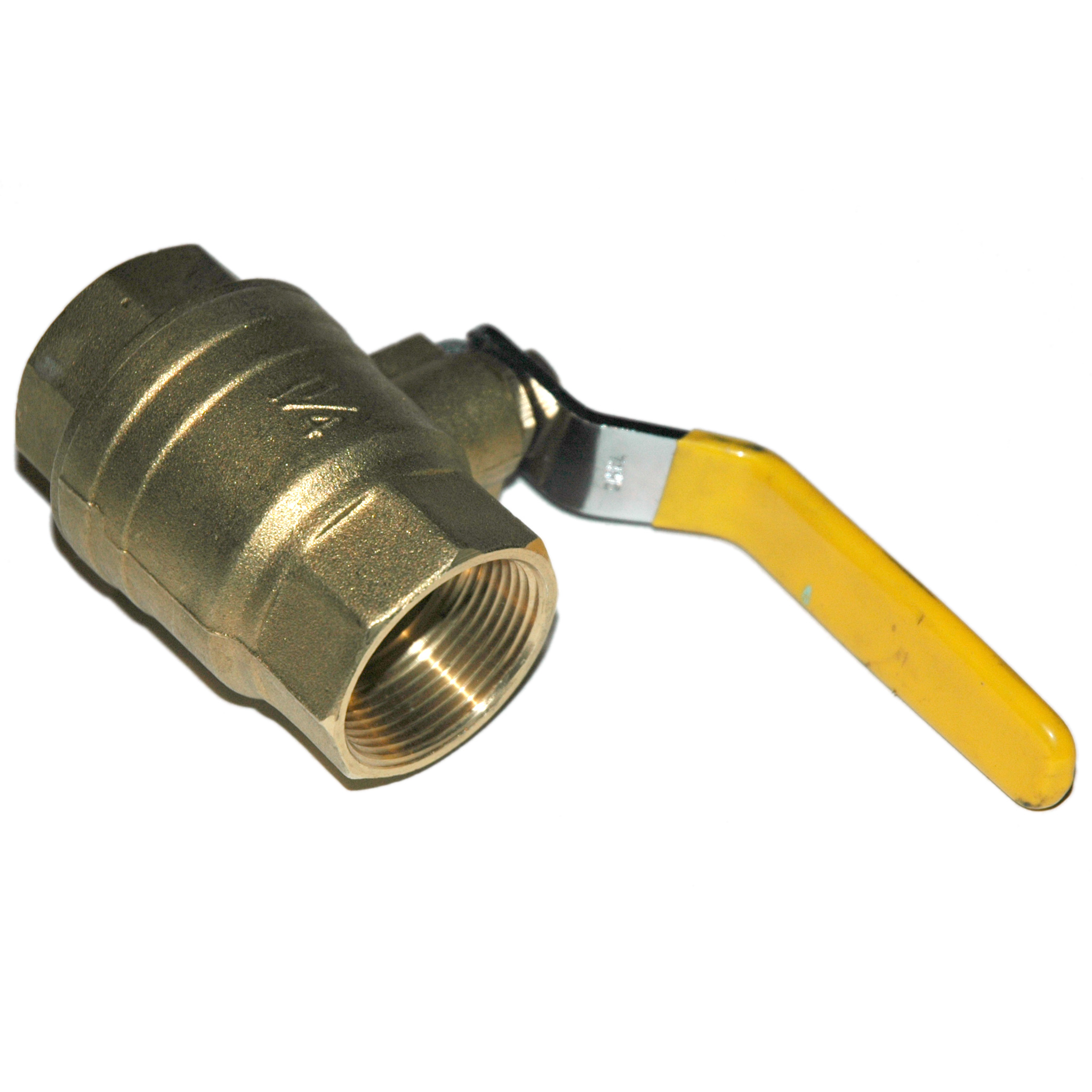 Ball Valve, 1-1/4", Female NPT, Econo Line, Full Port, Brass - Image 2