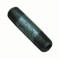 Pipe Nipple, 1/8" NPT, 1-1/2" Length, Galvanized Steel