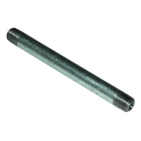 Pipe Nipple, 1/8" NPT, 3" Length, Galvanized Steel