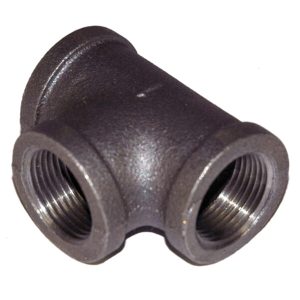 Tee, 3/4" NPT, Black Steel